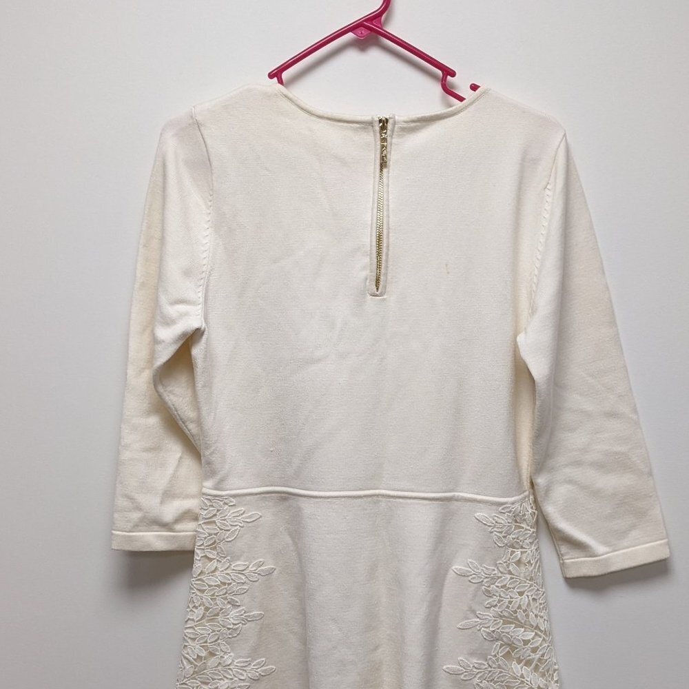 Cream long sleeve dress by Eliza J - Picture 5 of 7